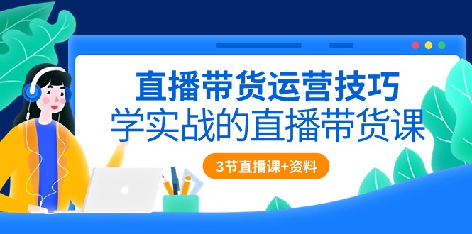 （10229期）直播带货运营技巧，学实战的直播带货课（3节直播课+配套资料）-77云网创