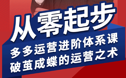 海神·拼多多运营进阶系统课(更新9月)-77云网创