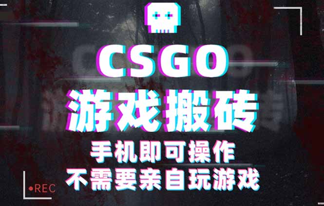 CSGO游戏挂机捡漏，单日扫货500+，年底小高峰上车可吃肉，手机即可操作…-77云网创