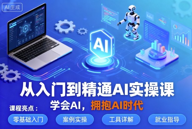 从入门到精通AI实操课，学会AI，拥抱AI时代-77云网创