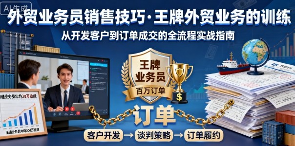 外贸业务员销售技巧，王牌外贸业务的训练-77云网创